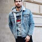 veste en jean homme