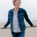 Veste en jean grande taille | Christine Laure