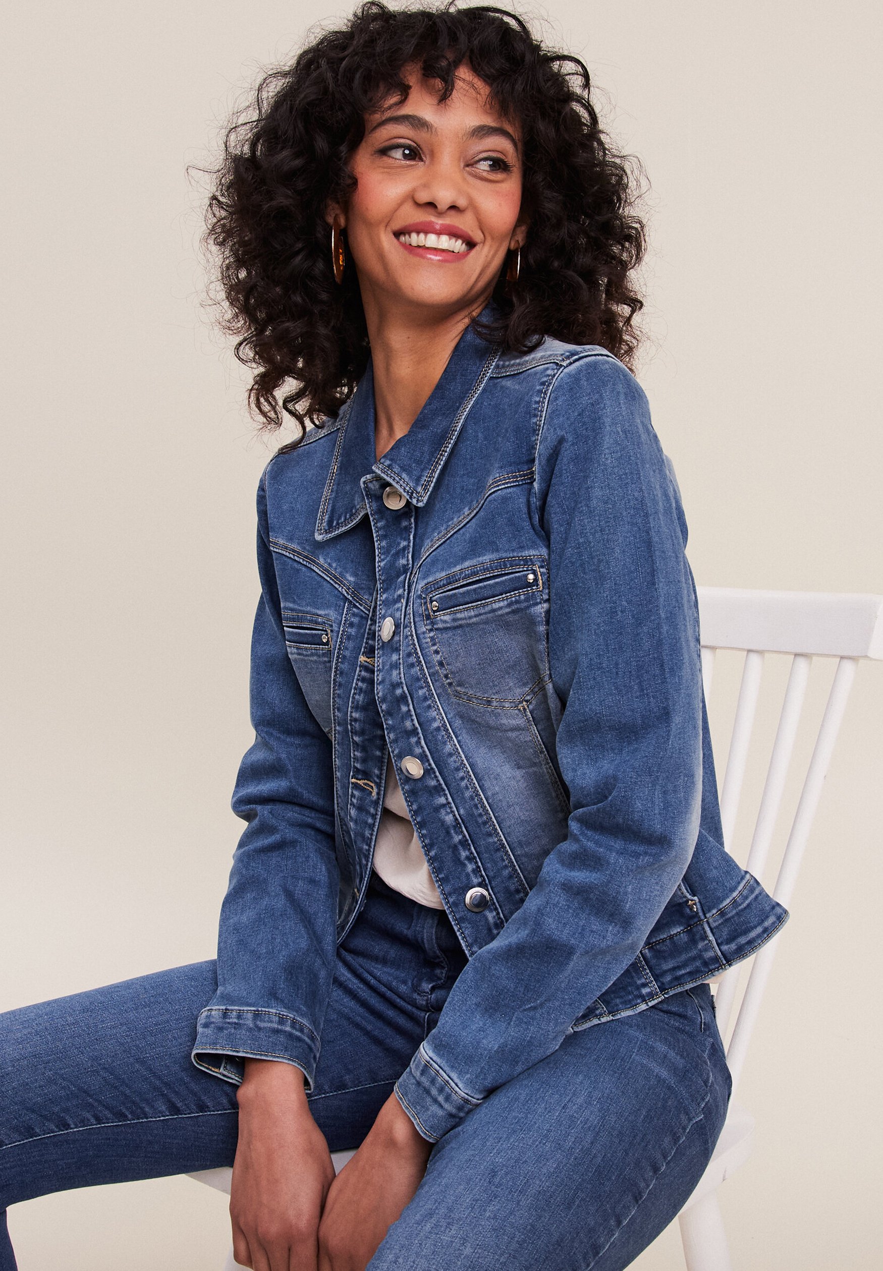 veste-en-jean-440nto-1.jpg Breal Veste en jean denim double stone/denim bleu foncé ZALANDO.FR – Image 1