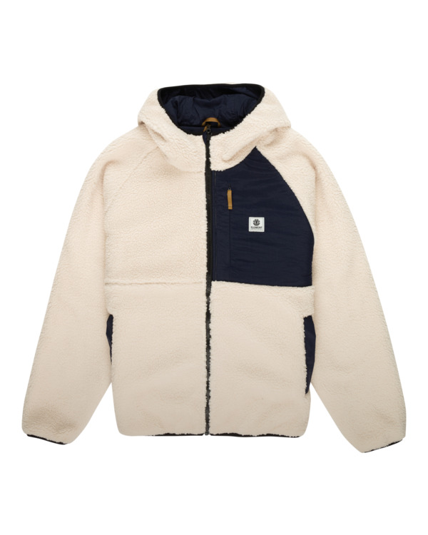 veste-en-polaire-homme-047zmm-1.jpg Wolfe Polaire à capuche réversible Beige Homme | Element – Image 1