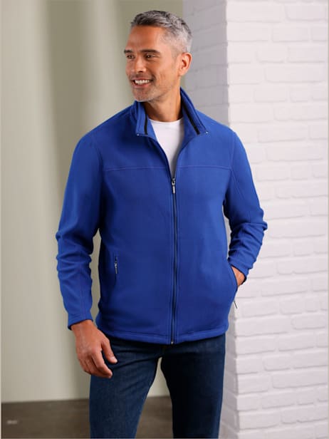 veste-en-polaire-homme-075dmu-1.jpg Veste polaire homme unie col montant – Image 1