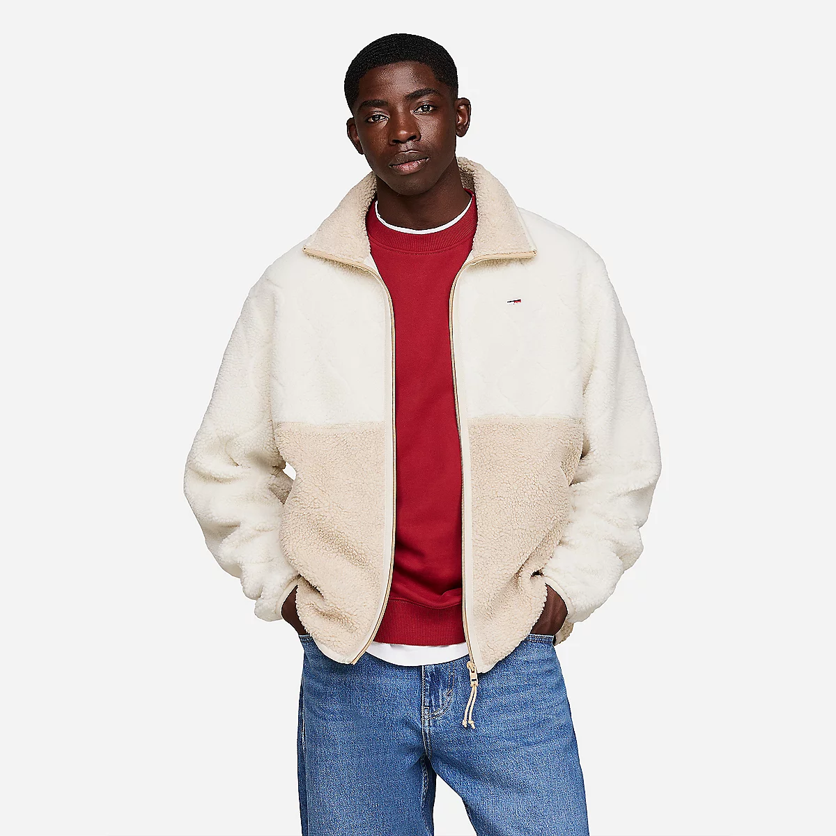veste-en-polaire-homme-991zvi.webp Veste Polaire Homme Teddy Essential TOMMY JEANS | BLACKSTORE – Image 1