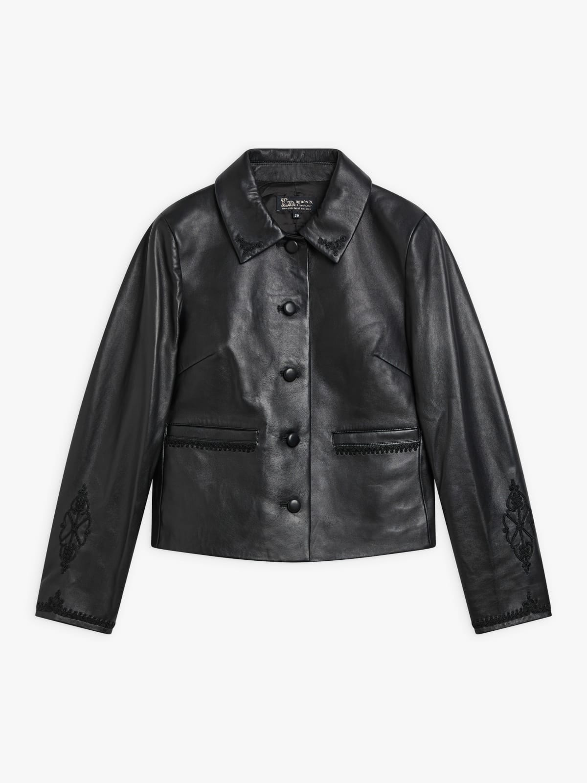 veste-femme-en-cuir-331mfq-1.jpg veste en cuir noir – Image 1