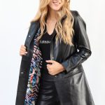 VESTE LONGUE CUIR FEMME : ANDRINA.N