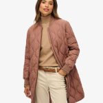 Veste Matelassée Longuemarron noisette épicé pour Femme | Superdry FR