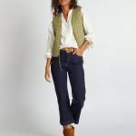 Veste sans manches matelassée Kaki