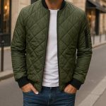 Veste matelassé homme Kaki Atelier Matelassé