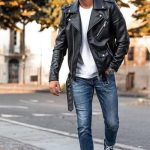 Fashion Veste Cuir Hommes Perfecto Cuir Blouson Homme Fashion Style Veste Cuir Perfecto