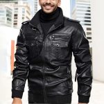 Veste Cuir Homme Hiver Chaud Blouson Polaire Veste Cuir Blousons À Capuche Veste Doublé Et Épaisse Grande Taille Manteau Motard Cuir Décontracté Blouson Zippé Épaisse Manteau Homme : Amazon.fr: Mode
