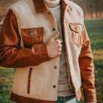 LeNuméro 1 Naturel Huilé veste cuir nubuck homme Marron | PAUL MARIUS