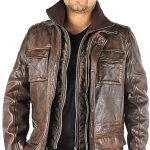 Veste Cuir Homme Daytona Rodeo Daytona Cuir paulene.com couleur Dark Cognac Tailles Hommes XXL