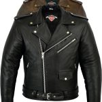 Amazon.fr : Texpeed Veste moto cuir homme homologué avec protections Perfect Marlon Brando rétro Chopper blouson Avec protection véritable biker ...