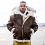 Col Veste Cuir Hommes Cuir Homme Veste Col Haut Homme Fourrure Veste En Cuir Longue