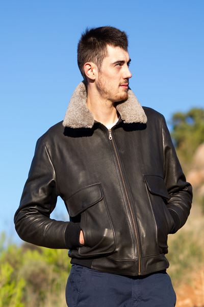 veste-homme-en-cuir-432sxm-1.jpg ANCHORAGE blouson aviateur Cuir Homme Fabrication Française Made in France – Image 1