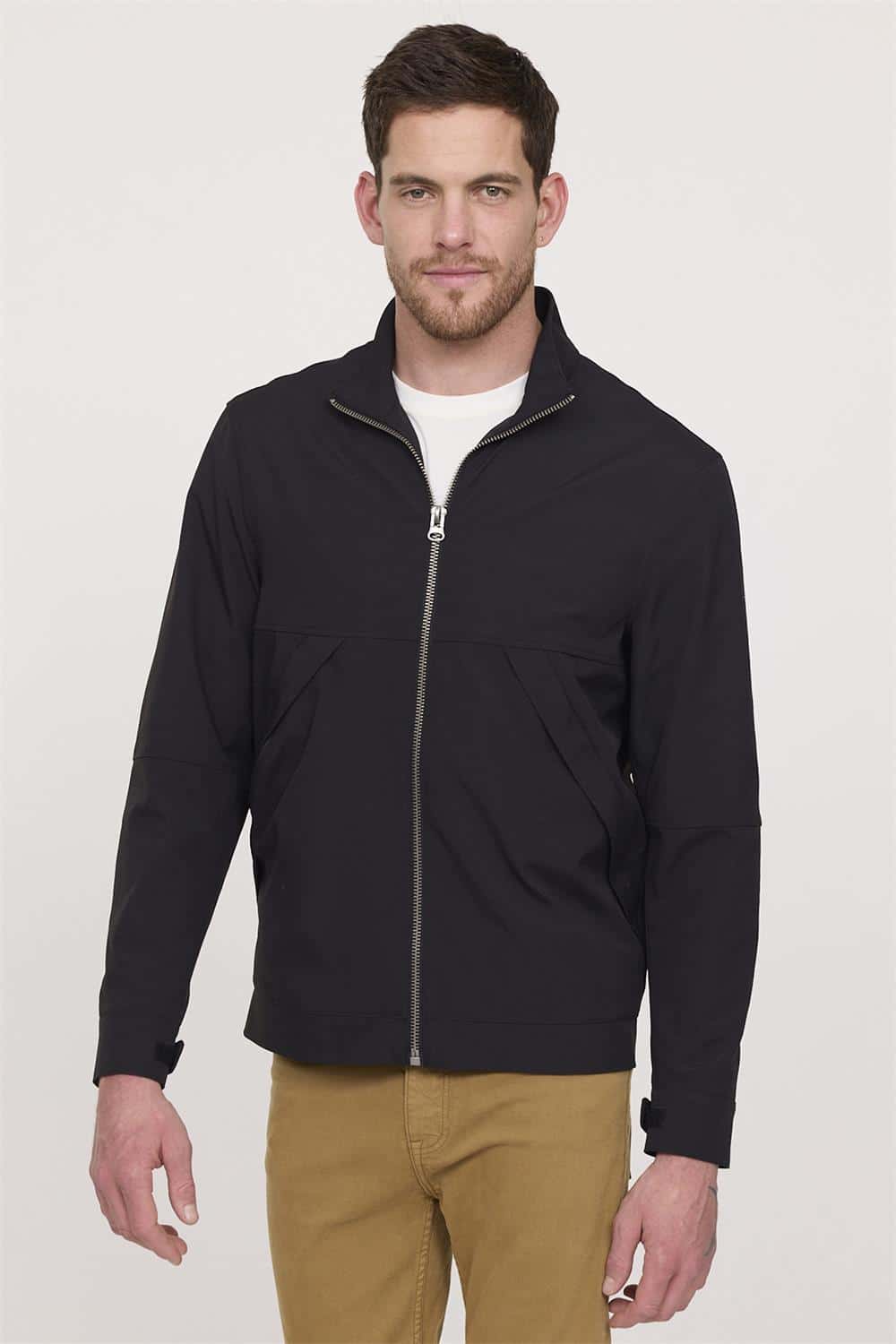veste-homme-mi-saison-649ozl-1.jpg Veste mi saison noire Lee Cooper homme du M au XXL Casual Sénas – Image 1