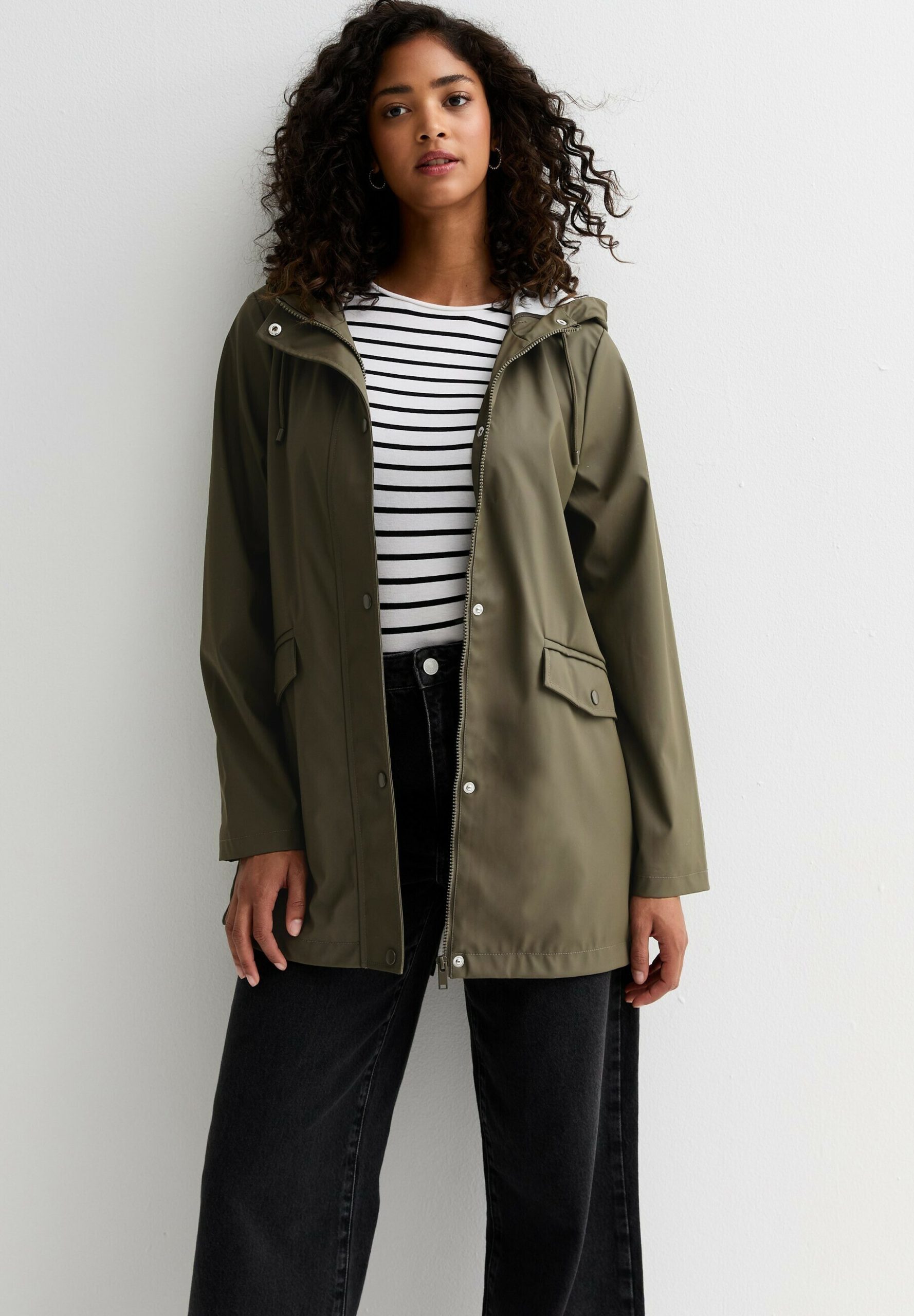 veste-impermeable-femme-149ijf.jpg New Look Veste imperméable khaki/kaki ZALANDO.FR – Image 1