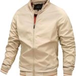 Duohropke Blouson mi saison pour homme Printemps été Veste bomber décontractée Veste d'aviateur légère Veste d'automne Veste de randonnée Veste de moto, kaki, L : Amazon.fr: Mode