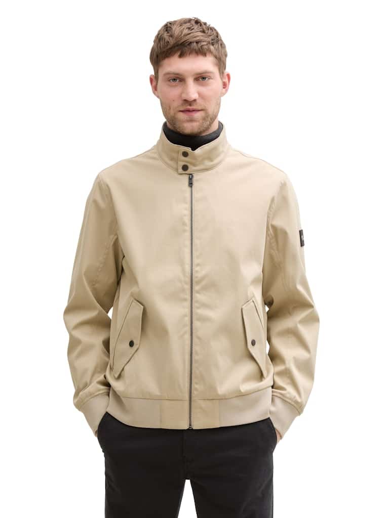 veste-mi-saison-homme-825mwr-1.jpg Veste Casual Beige Mi Saison Homme Tom Tailor Coupe Droite Casual Sénas – Image 1