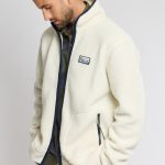 Veste polaire moutonnée PATERSON polyester recyclé Homme ECRU – Armor lux