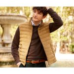 Doudoune sans manches cuir Chamois homme Niklas | Bexley