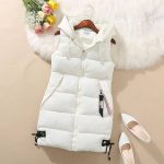 Veste sans manches pour femme, gilet pour femme à capuche longue gilet matelassé chaud rembourré Steppweste ultraléger manteau d'hiver sans manches ...