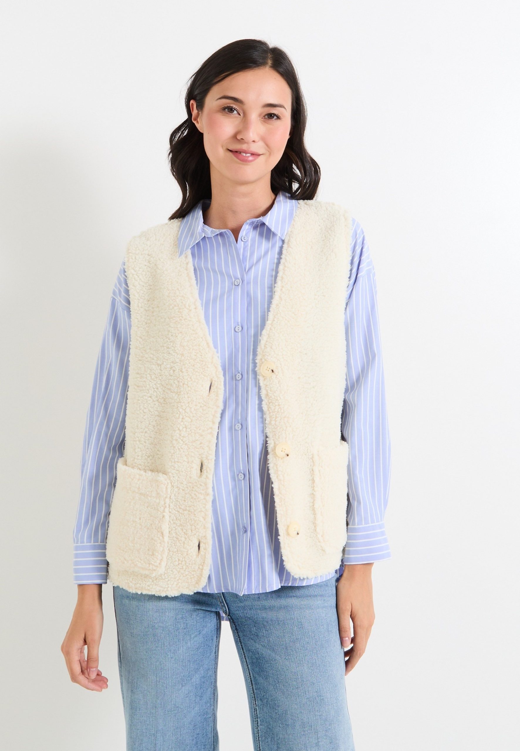 veste-sans-manche-femme-940lqo-1.jpg Grain de Malice MOUMOUTE Veste sans manches ecru/écru ZALANDO.FR – Image 1