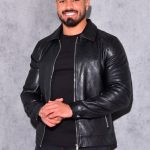 veste cuir homme