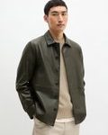 Veste en cuir régulière en cuir d'agneau doux marron | Vestes en cuir | MARC O'POLO