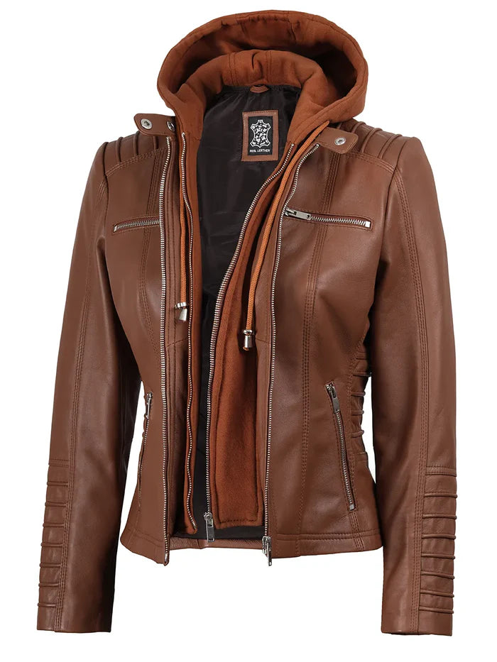 vestes-en-cuir-femme-243yci-1.jpg Veste En Cuir À Capuche Collection Femme Angel Jackets – Image 1