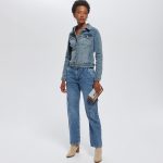 Veste en jean Femme Jean moyen