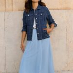 Veste en jean denim doux