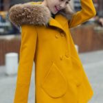 Manteau hiver pour femme tendance avec capuche fourrure