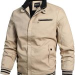 Henagehde Veste Legere Homme Vestes en Coton Léger pour Hommes Printemps Et Automne Vêtements D'Extérieur Décontractés avec Poches Blouson Homme ...