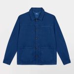 Veste Homme Boutonnée Coton Bleu Foncé TBS